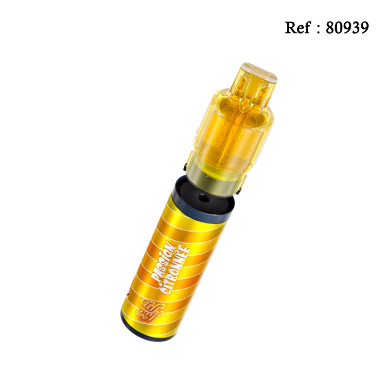15K Wpuff Fusion Liquideo + recharche Passion citronnée 20mg/mL - Jagsmoke