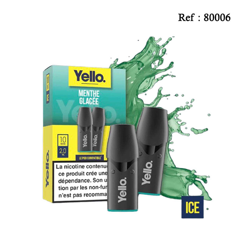 Pack 2 pods Menthe glacée YELLO - Pack de 5pcs