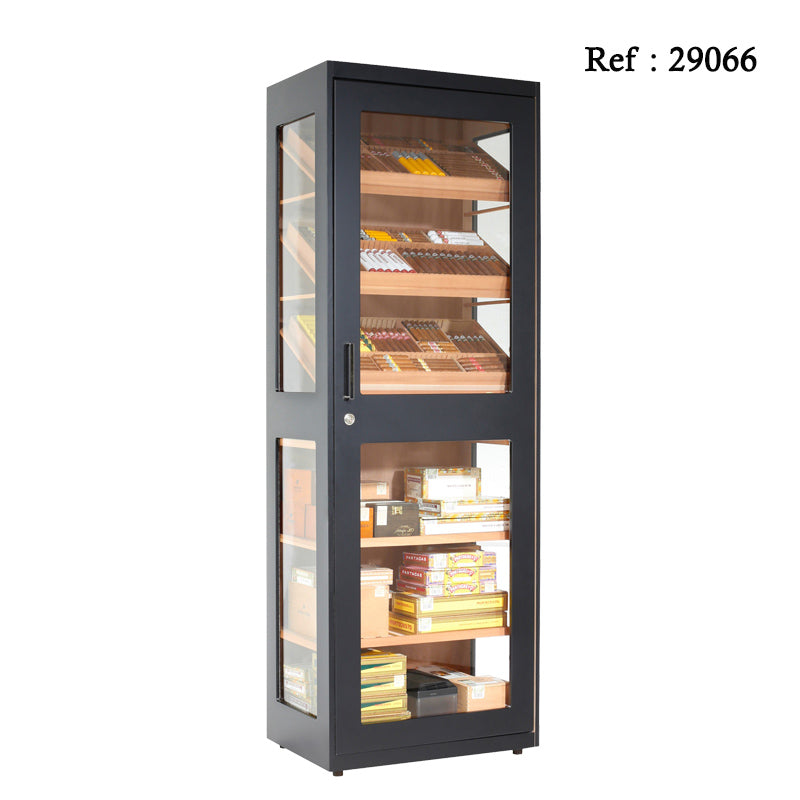 Armoire à cigares Capri Noire Adorini avec système d'humidification électronique - 6000 cigares - Jagsmoke®