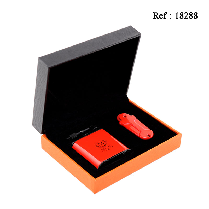 Briquet Cigares double jet Edition Racing Myon Rouge - Jagsmoke®