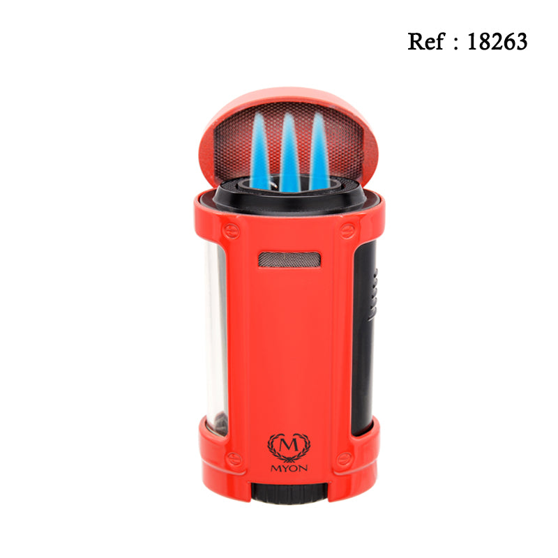 Briquet Cigares quadruple jet Edition Racing Myon Rouge - Jagsmoke®