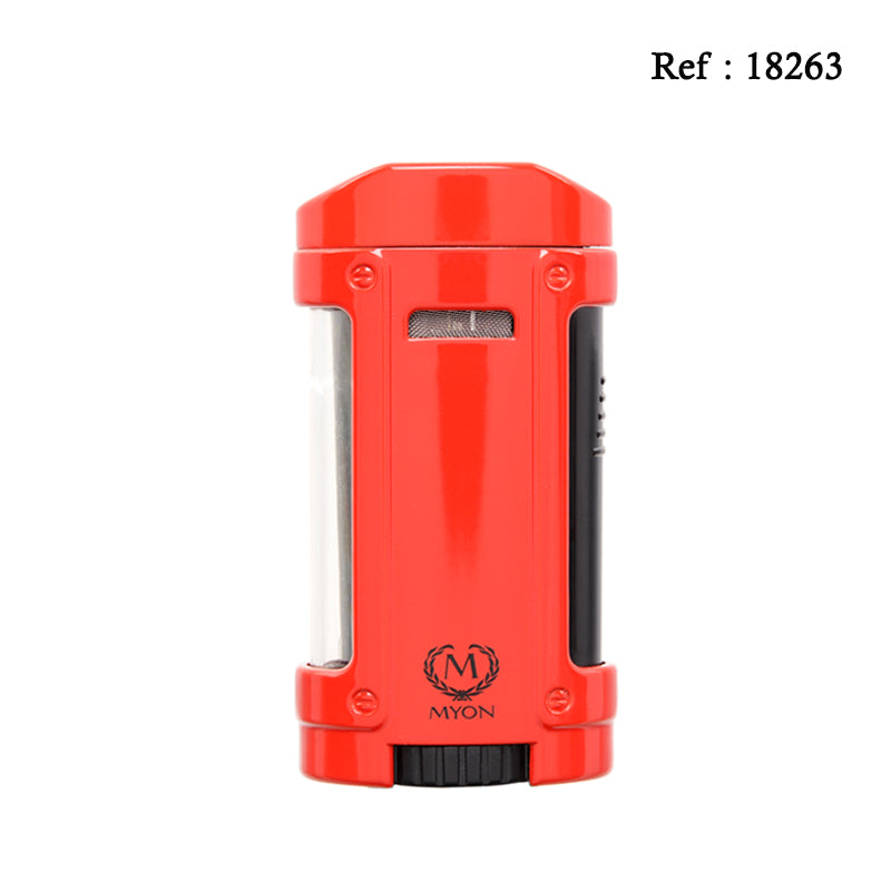 Briquet Cigares quadruple jet Edition Racing Myon Rouge - Jagsmoke®