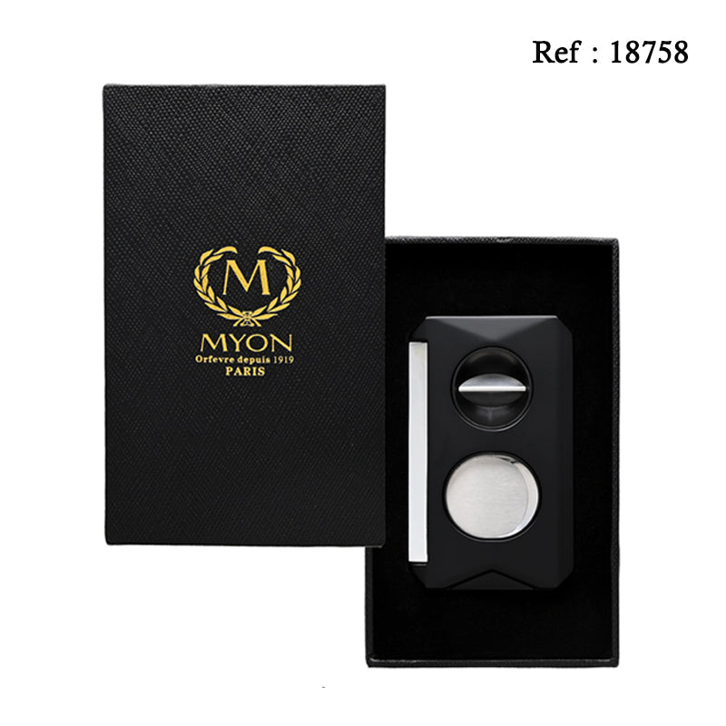 Coupe Cigare MYON Noir, 2 tailles de coupe, et emporte pièce - Jagsmoke