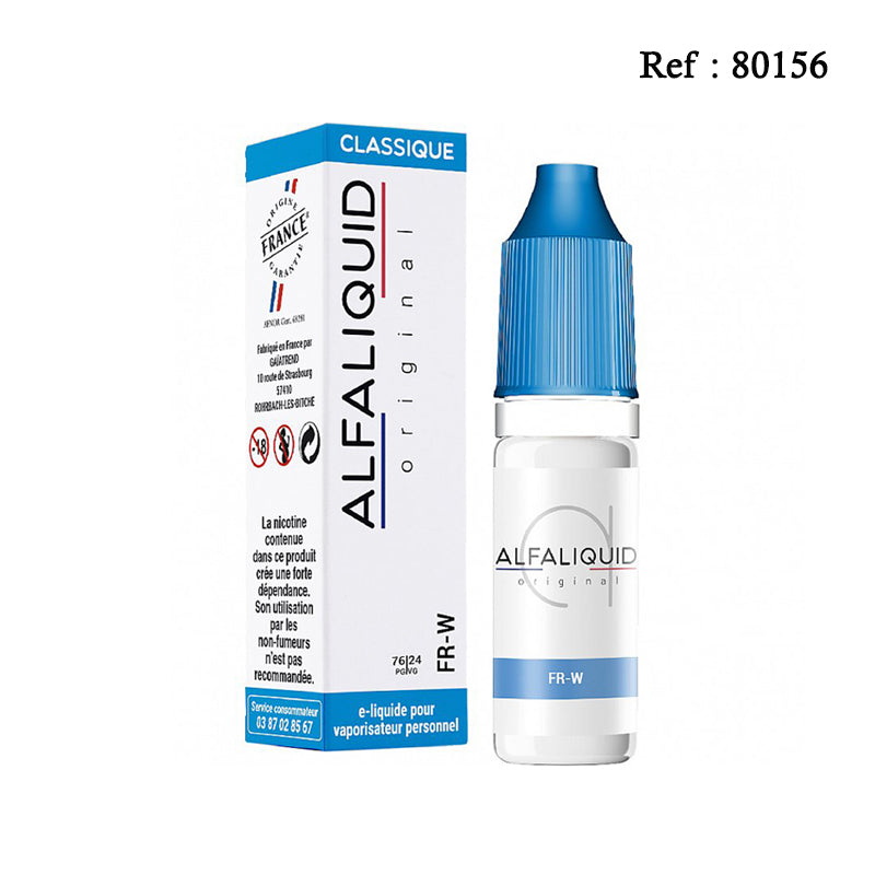 E-liquide Alfaliquid Original - FR-W 10mL - Jagsmoke