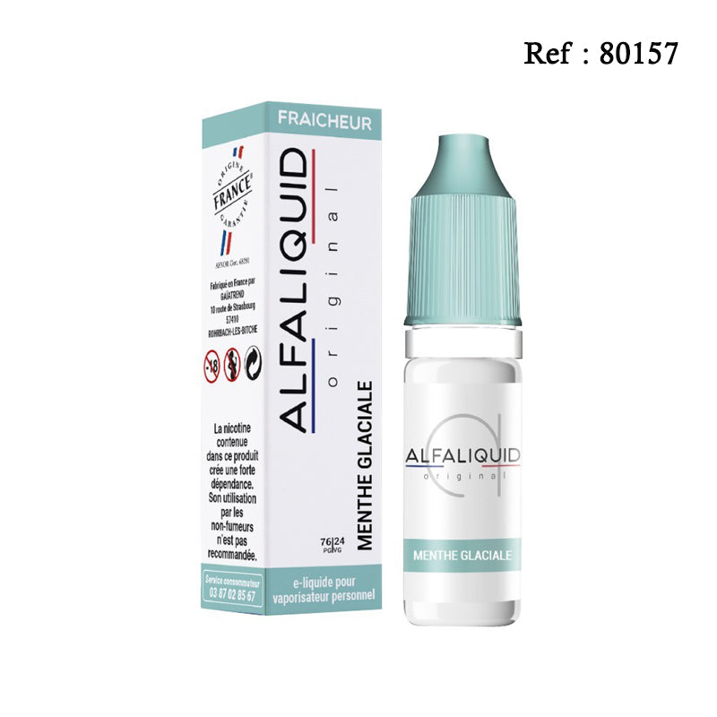 E-liquide Alfaliquid Original - Menthe glaciale 10mL - Jagsmoke