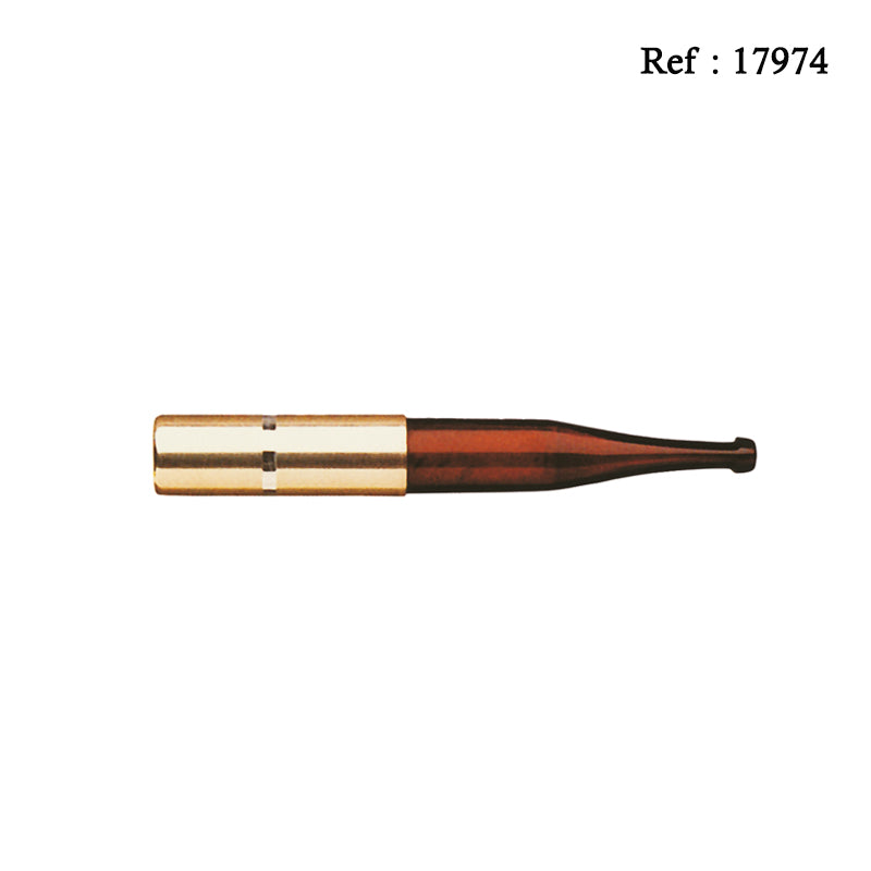 Fume DENICOTEA Ejecteur Doré bec bordeaux, 87 mm, filtre 9 mm - Jagsmoke