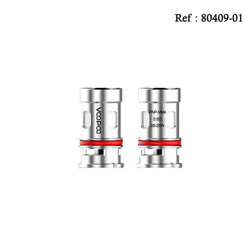 Résistance PnP Mesh 0.6 Ohm VM4 20-28W (5pcs) Voopoo - Jagsmoke