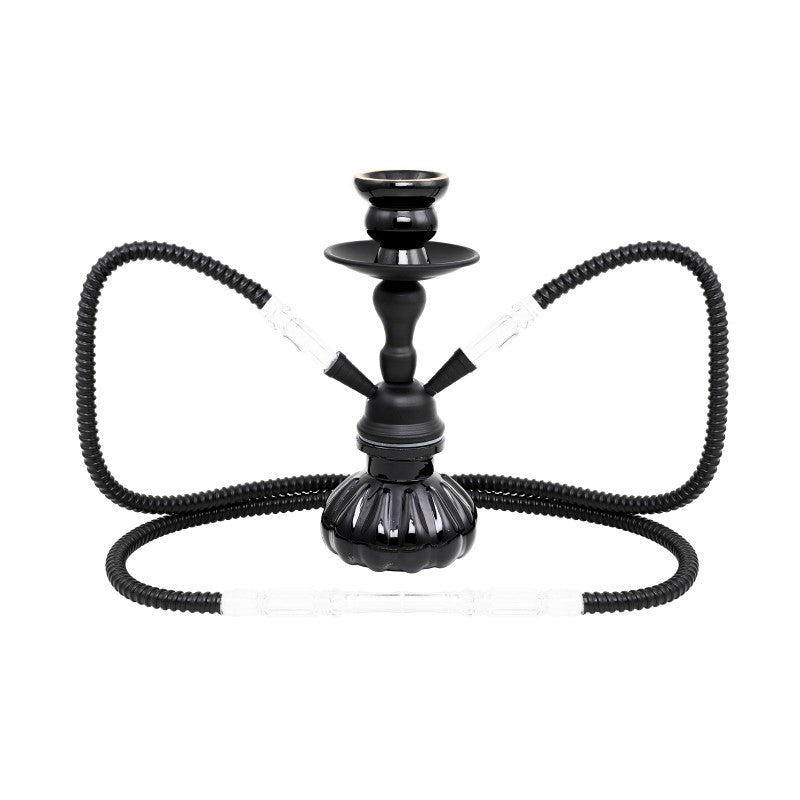 narguile Hana double tuyau 25cm noire - jagsmoke
