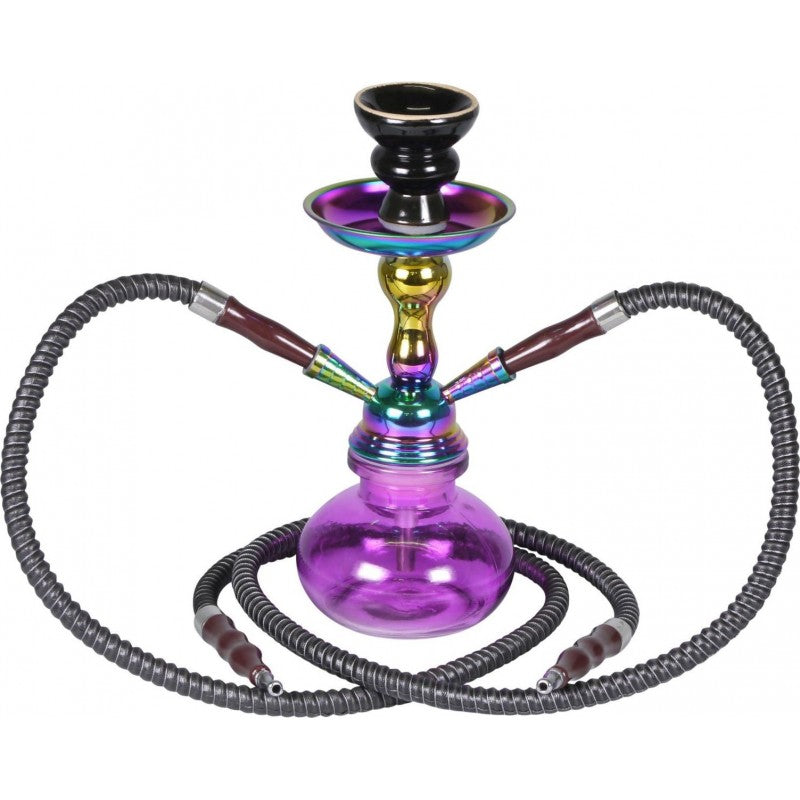 Chicha Baya double tuyau 25cm Violet Rainbow - jagsmoke